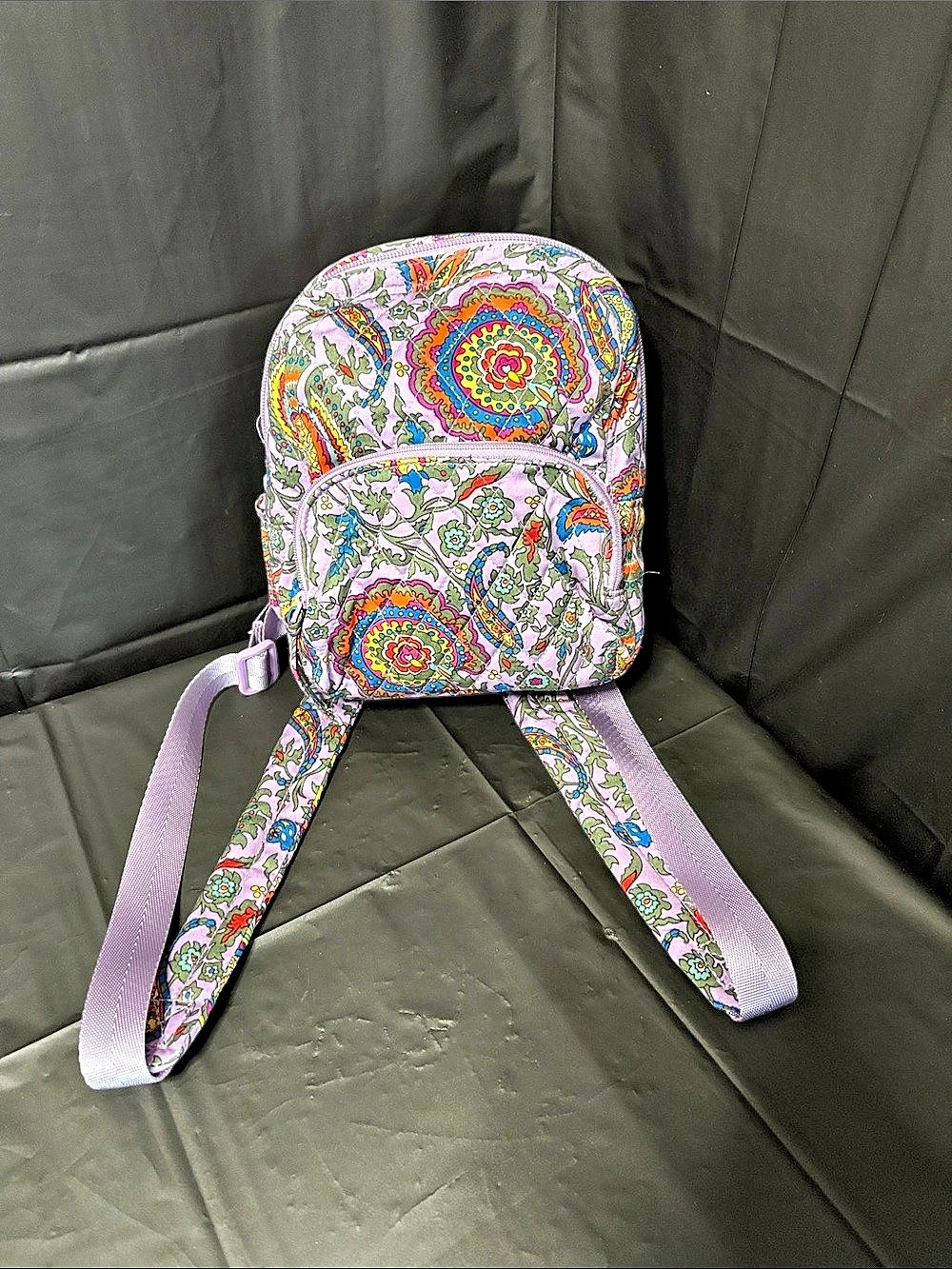 Vera Bradley Floral Printed (small) Backpack in Purple